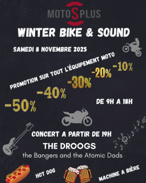 Journée Winter Bike and Sound chez Motos Plus